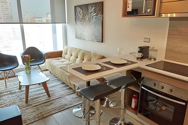 Moderno Departamento/2D2B Metro Santa Ana
