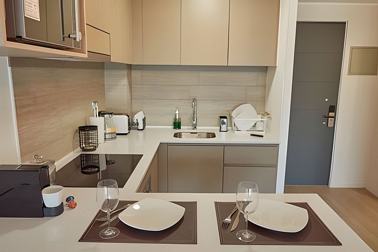 Moderno Departamento/2D2B Metro Santa Ana