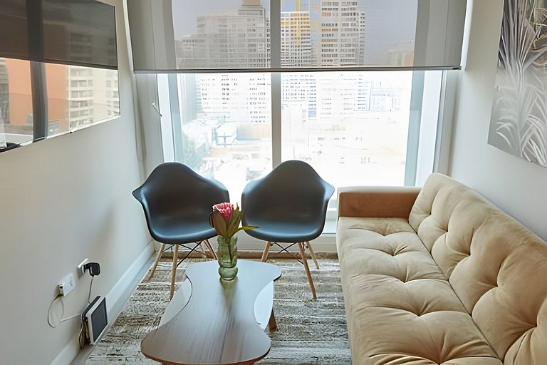 Moderno Departamento/2D2B Metro Santa Ana