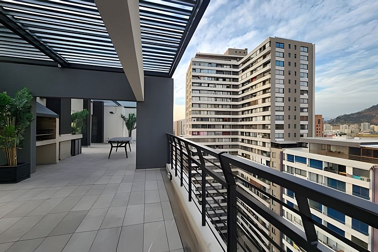 Moderno Departamento/2D2B Metro Santa Ana